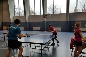 gra podczas turnieju tenisa stołowego we Wrocławiu 2020