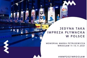 Plakat - impreza pływacka w Polsce- Memoriał Petrusewicza